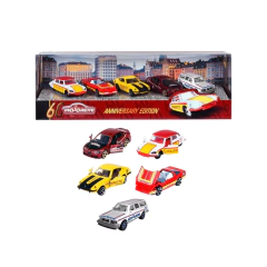 Pack com 5 Miniaturas Anniversary Edition 60 Years - Majorette - 1/64
