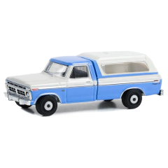 Ford F-100 Ranger XLT 1975 - Blue Collar - Série 12 - Greenlight - 1/64