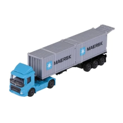 Caminhão Volvo Carreta Transporter Container 2x20ft - Maersk - Majorette - 1/87