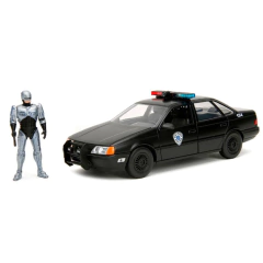 Ford Taurus 1986 Policia OCP - C/ Boneco Robocop - Jada Toys - 1/24