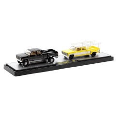 Chevrolet Silverado 30 4x4 1975 e Silverado 30 1973 - Auto Haulers 78 - M2 Machines 1:64