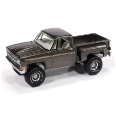 Chevy Silverado Stepside 1981 - Cinza - Muscle Trucks - Auto World - 1:64