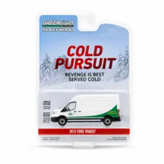 Miniatura Ford Transit 2015 na embalagem da série Cold Pursuit da Greenlight escala 1:64