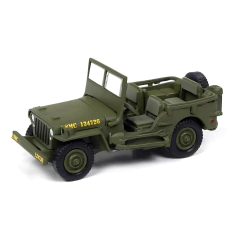 Miniatura Jeep Willys MB - Militar - WW2 History Revealed - R1VB - Johnny Lightning 1:64