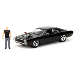 Dodge Charger R/T 1970 - C/ Boneco Dom Toretto - Velozes e Furiosos - Jada Toys - 1/24