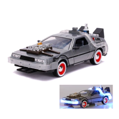 DeLorean Time Machine - C/ Luz - De Volta Para o Futuro 3 - Jada Toys - 1/24