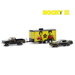 Chevrolet C-10 Deluxe 1981 & Pontiac Firebird Trans AM & Trailer - Rocky 2 - Hollywood Hitch & Tow Série 9 - Greenlight