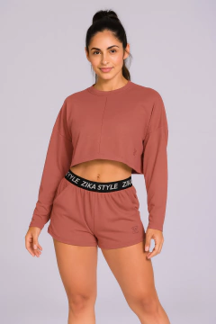 Blusa Cropped manga longa - Zika Style