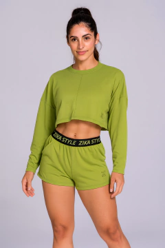 Blusa Cropped manga longa na internet