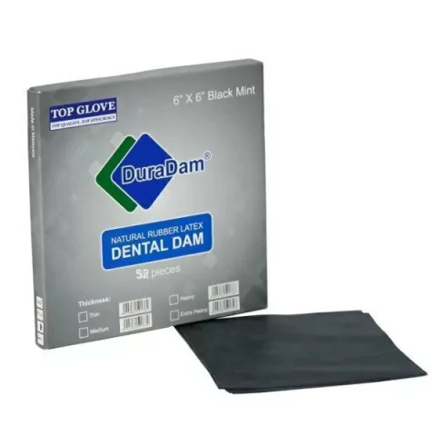 Goma Dique Negra 6X6, 36 Hojas. DURA DAM