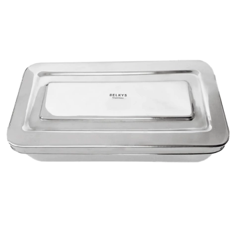 Caja de acero inoxidable 20x10x4cm. BELKYS