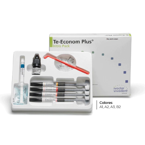 Kit composite te-econom PLUS Intro pack, , 4 jer. + adhes.+ ácido. IVOCLAR