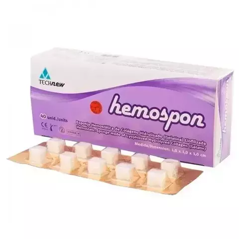 Esponja hemostática. HEMOSPON X UNIDAD - comprar online