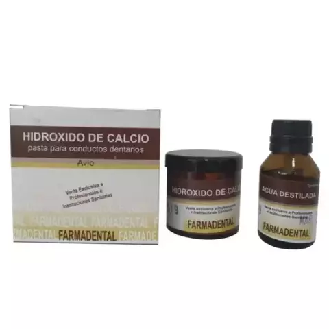 Hidróxido de Calcio, Avío: 20 grs + 20ml. FARMADENTAL