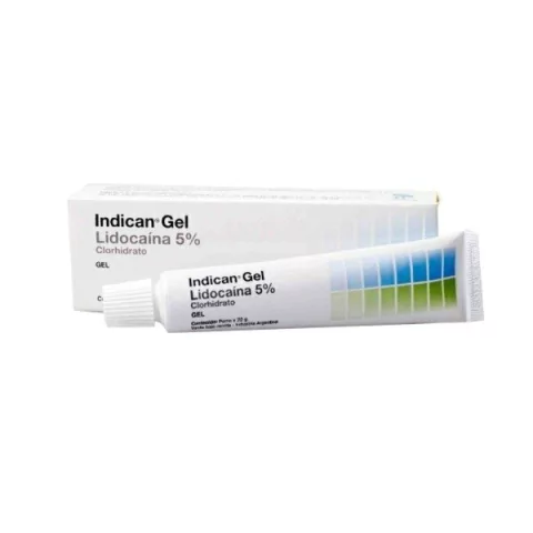Anestesia Indican tópica en gel, Lidocaína Clorhidrato 20g. SIDUS