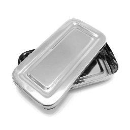 Caja de acero inoxidable 17x7x3cm. BELKYS