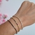 PULSEIRA RIVIERA AJUSTÁVEL ZIRCÔNIAS COLORIDAS - Cereja Flor Pratas e Semijoias