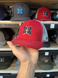 Boné Xtreme Roper. Cód 81. Vermelho/Preto/Cinza.