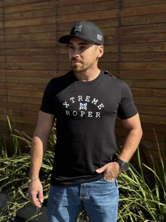 Camiseta Xtreme Roper Preta. Cód: 1018