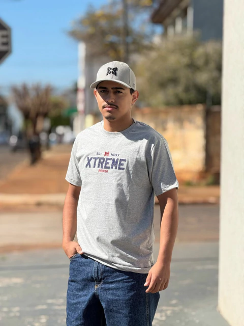Camiseta Xtreme Roper Cinza. Cód: 1058 - comprar online