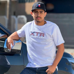 Camiseta Xtreme Roper Branco/EUA. Cód: 1061 - comprar online