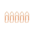 Clips 2/0 BRW Rose Gold c/ 50 Un - comprar online