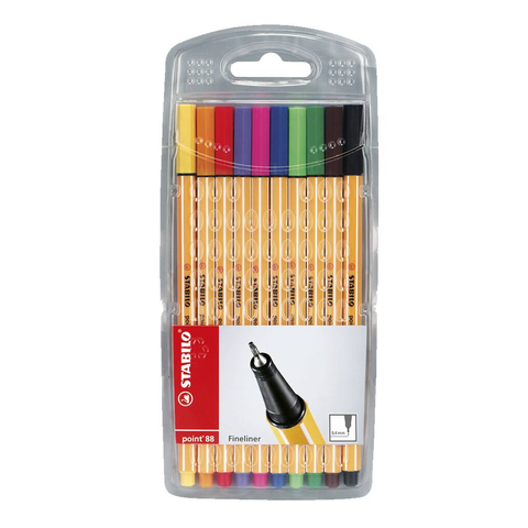 Caneta Fine STABILO Point 88 c/ 10 Un - 8810