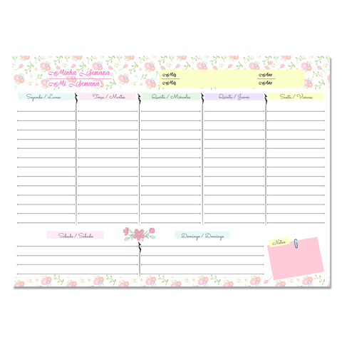 Bloco Semanal ANIMATIVA Detalhes