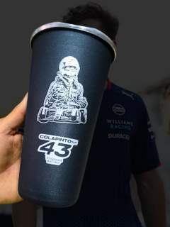 CAMISETA FRANCO COLAPINTO WILLIAMS 2024 F1 + VASO TÉRMICO COLAPINTO (FERNETERO) - tienda online