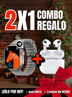 Combo 2X1 - Q9 Duo Smartwatch + Auriculares Bluetooth GRATIS