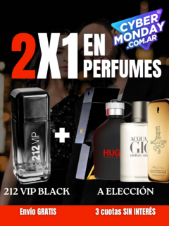 ¡2X1! 212 VIP BLACK + PERFUME A ELECCIÓN ¡DE REGALO! ¡OFERTA POR TIEMPO LIMITADO!