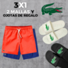 ¡LACOSTE 3X1! 2 MALLAS LACOSTE + OJOTAS DE REGALO (Especificar talle y color de las ojotas al finalizar la compra en notas)