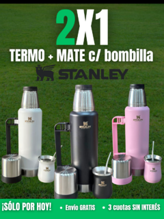 Termo STANLEY 1,2LT + Mate STANLEY 236ml Térmico + Bombilla de REGALO!!