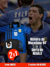 CAMISETA RETRO DE MARADONA 1994 + GORRA MARADONA DE REGALO