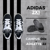 ¡ADIDAS 2X1! CAMPUS 00s + ADILETTE 22 ¡OFERTA!