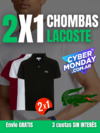 2X1 EN CHOMBAS LACOSTE™ CALIDAD PREMIUM ¡OFERTA!