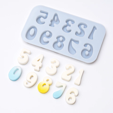 Molde de Silicona Números 0 al 9 - comprar online