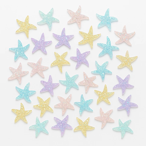 Charms estrellitas con brillo x 20 - comprar online