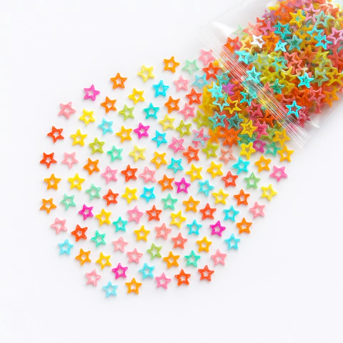 Estrellitas mulicolor lentejuelas x15gr - comprar online