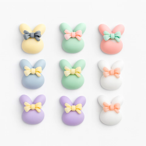 Charms de conejitos pastel X10 - comprar online