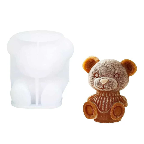 Molde de silicona oso con sueter - comprar online