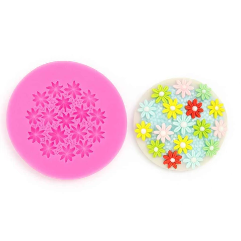 Molde de silicona flores - comprar online