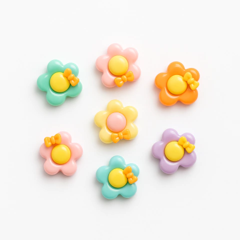 Charms flor con moño x10 - comprar online