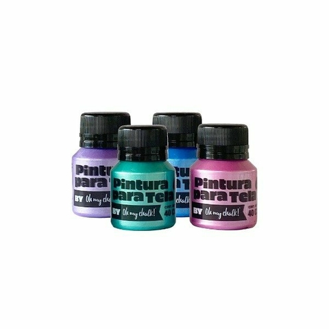 Pinturas para tela Kit metalizadas