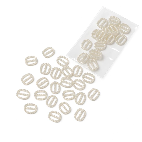 Mini Hebillas Ovaladas con Perlas – Pack 15gr (150 unidades aproximadamente) - comprar online