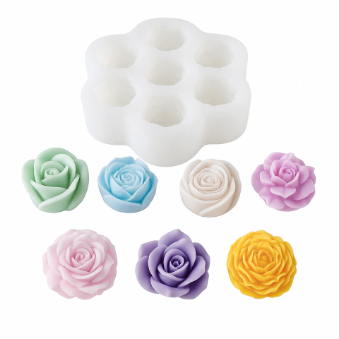 Molde silicona Flores