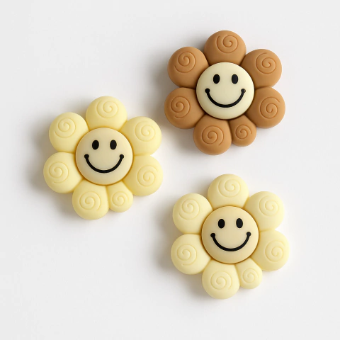 Charms Flor Sonriente x3