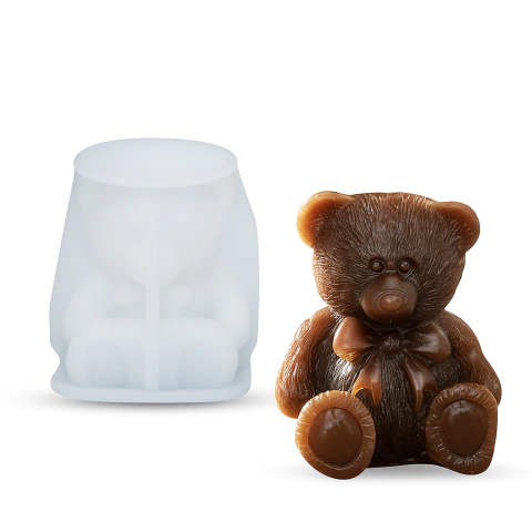 Molde de silicona – Osito con moño