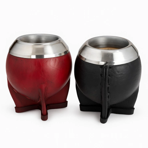 Mate Torpedo de Calabaza con Virola de Acero - comprar online