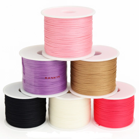 Cordon de poliéster satinado 1 mm x 90Mts – Rollo completo